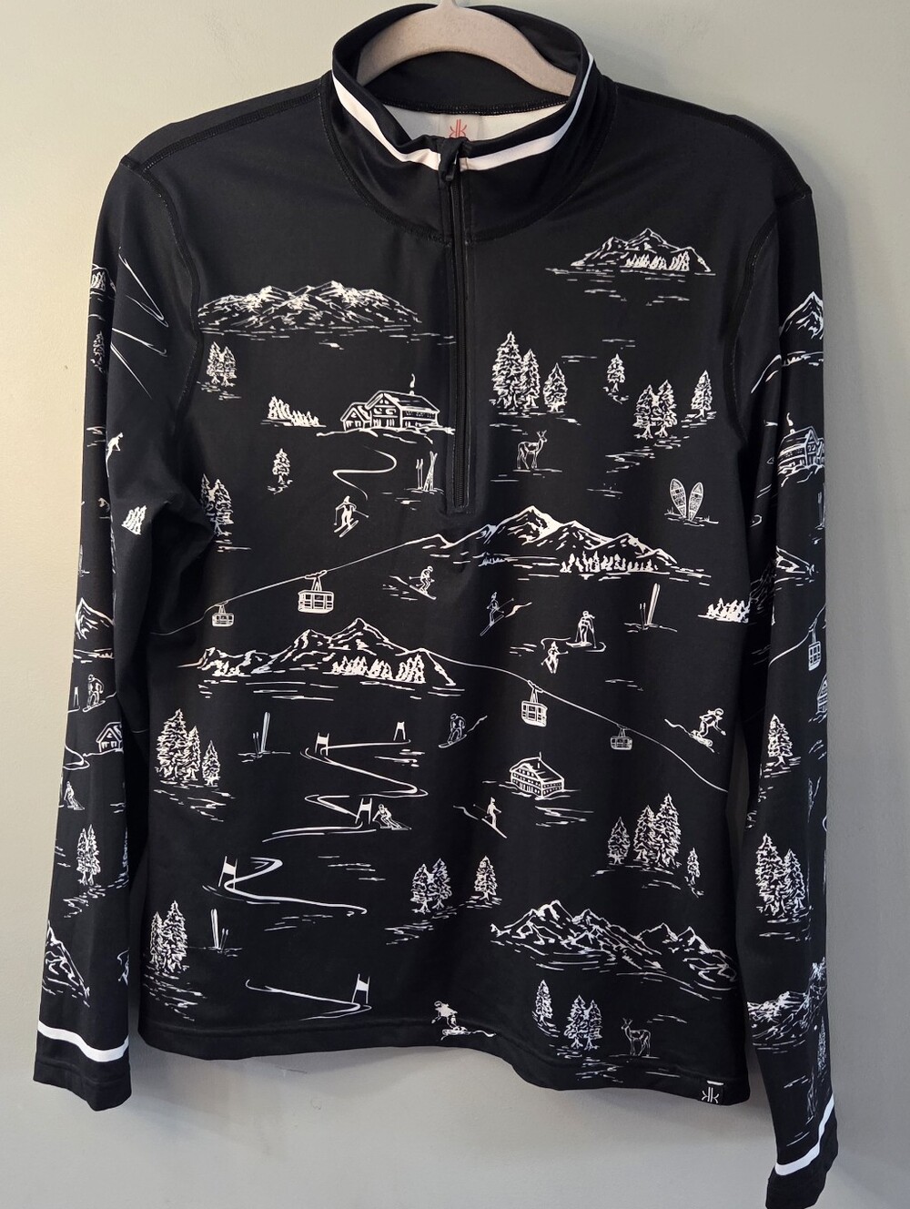 Krismson Klover Women's Drifter Baselayer Black Ski Half Zip Womens Size Large - Picture 3 of 8